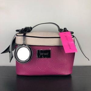Betsey Johnson cosmetic bag Bow train case